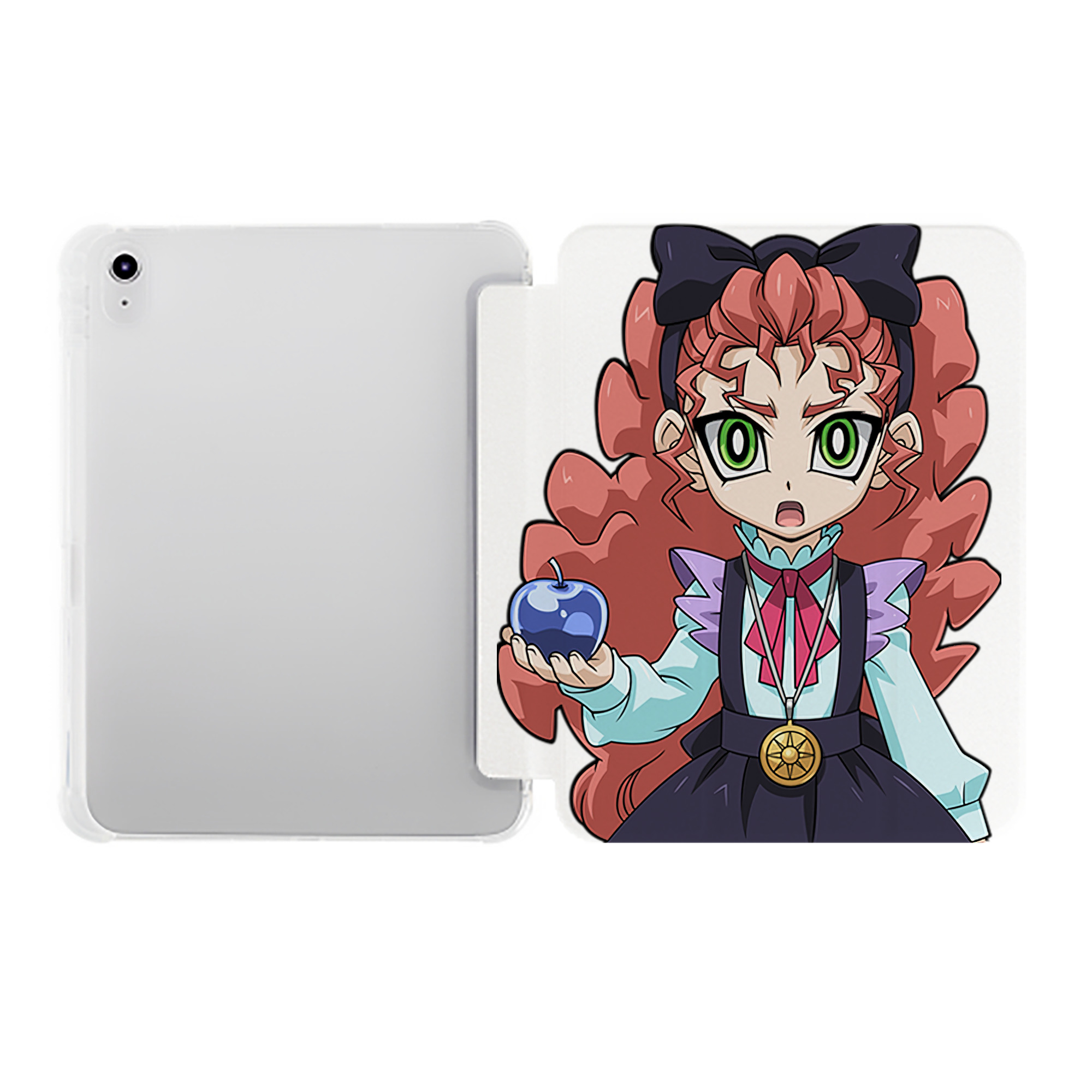 （画像用） 遊☆戯☆王 Yu-Gi-Oh! IPad ケース ペン収納付き 三つ折りスタンド PUレザー×シリコン 対応機種9.5/10.5/10.9インチ